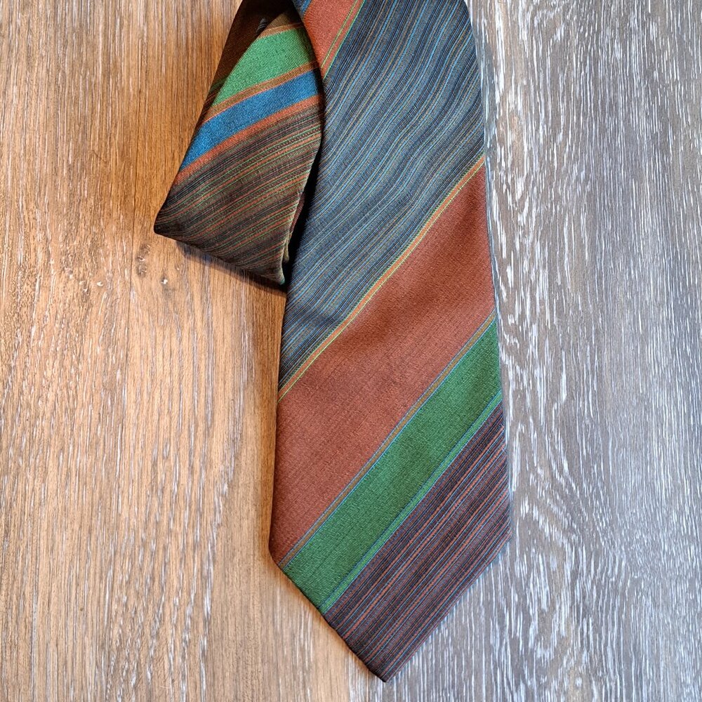 Vintage Midcentury Ernst Wide Stripe Neck Tie